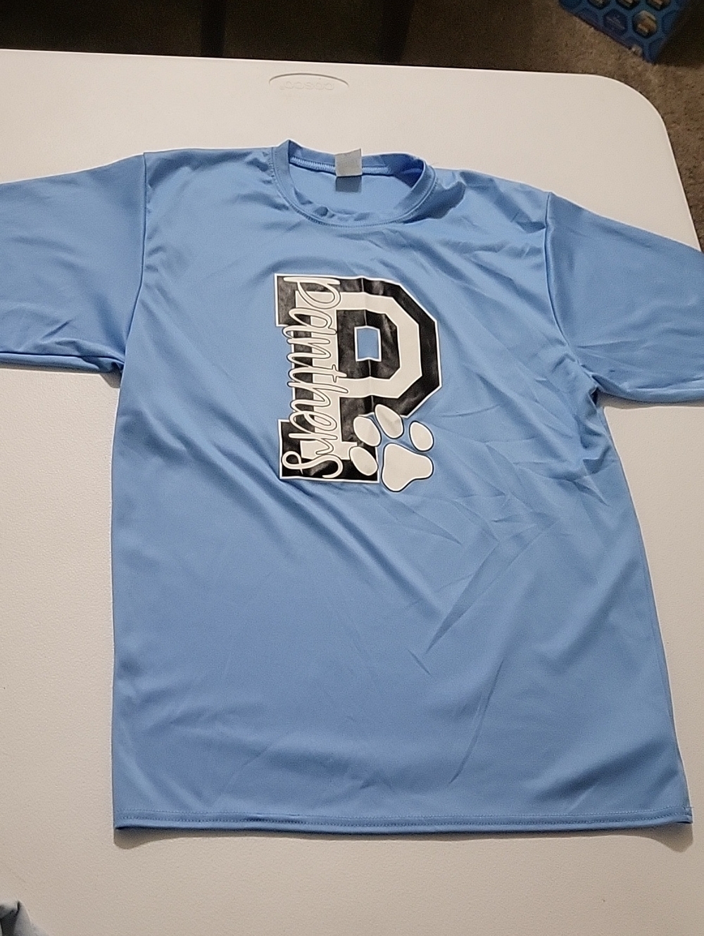 Light Blue 'Panthers' Logo Tee